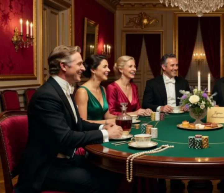 Anniversaire privé avec animation poker ludique dans un décor élégant.