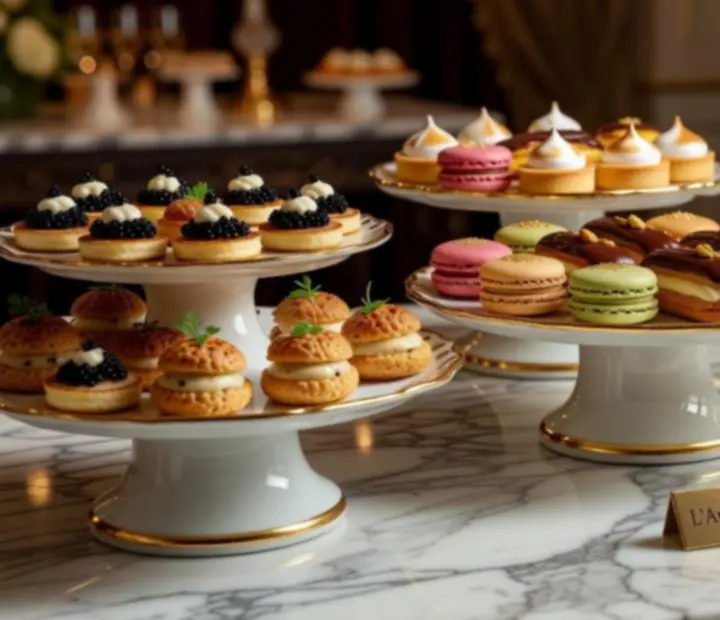 Gastronomie haut de gamme servie lors d'une réception privée Essentielia